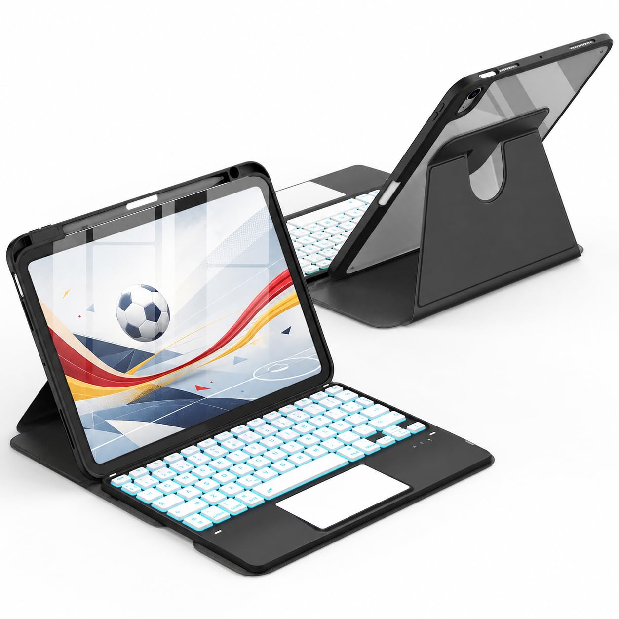 CACOE Funda con Teclado para iPad Air 11 Pulgadas (M4 2026/M3 2025/M2 2024)