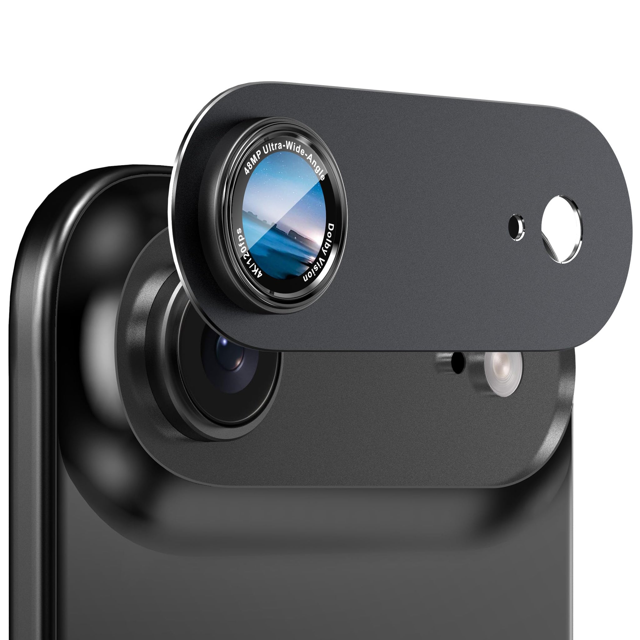 CACOE for iPhone Air Camera Lens Protector - Metal Frame Tempered Glass Cover, [Anti-Scratch] [Drop-Proof][Strong-Adhesion] Camera Screen Cover(Dark Black)