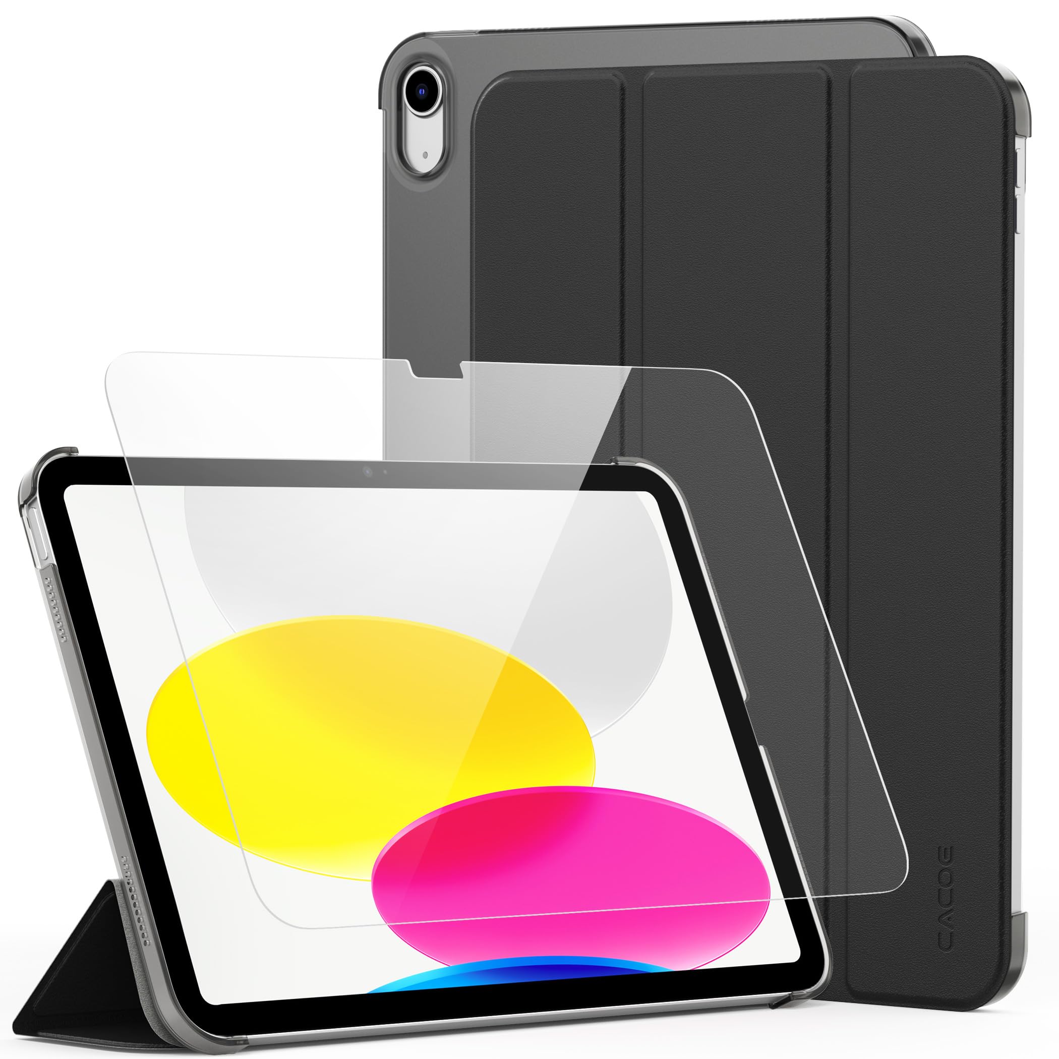 CACOE Hülle für iPad (A16) 11./10. Generation (2025/2022) mit Schutzfolie