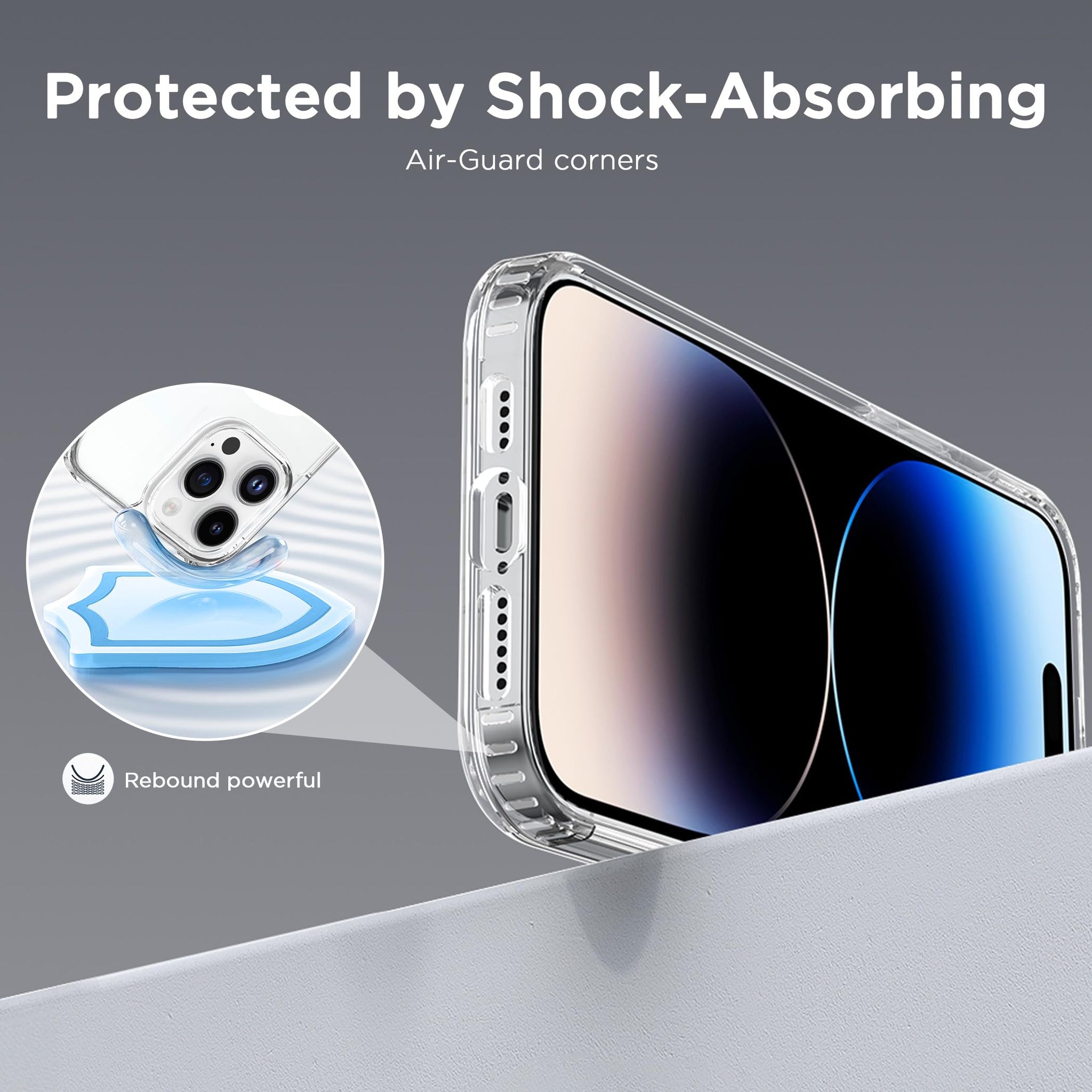 CACOE Magnetic Case for iPhone 14 Pro Max 6.7 inch-Compatible with MagSafe & Magnetic Car Phone Mount,Not Yellowing Anti-Scratch (Clear)