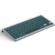 CACOE Bluetooth Keyboard, 7-Color Backlighting, 3 BT Channels-QWERTZ Tastatur