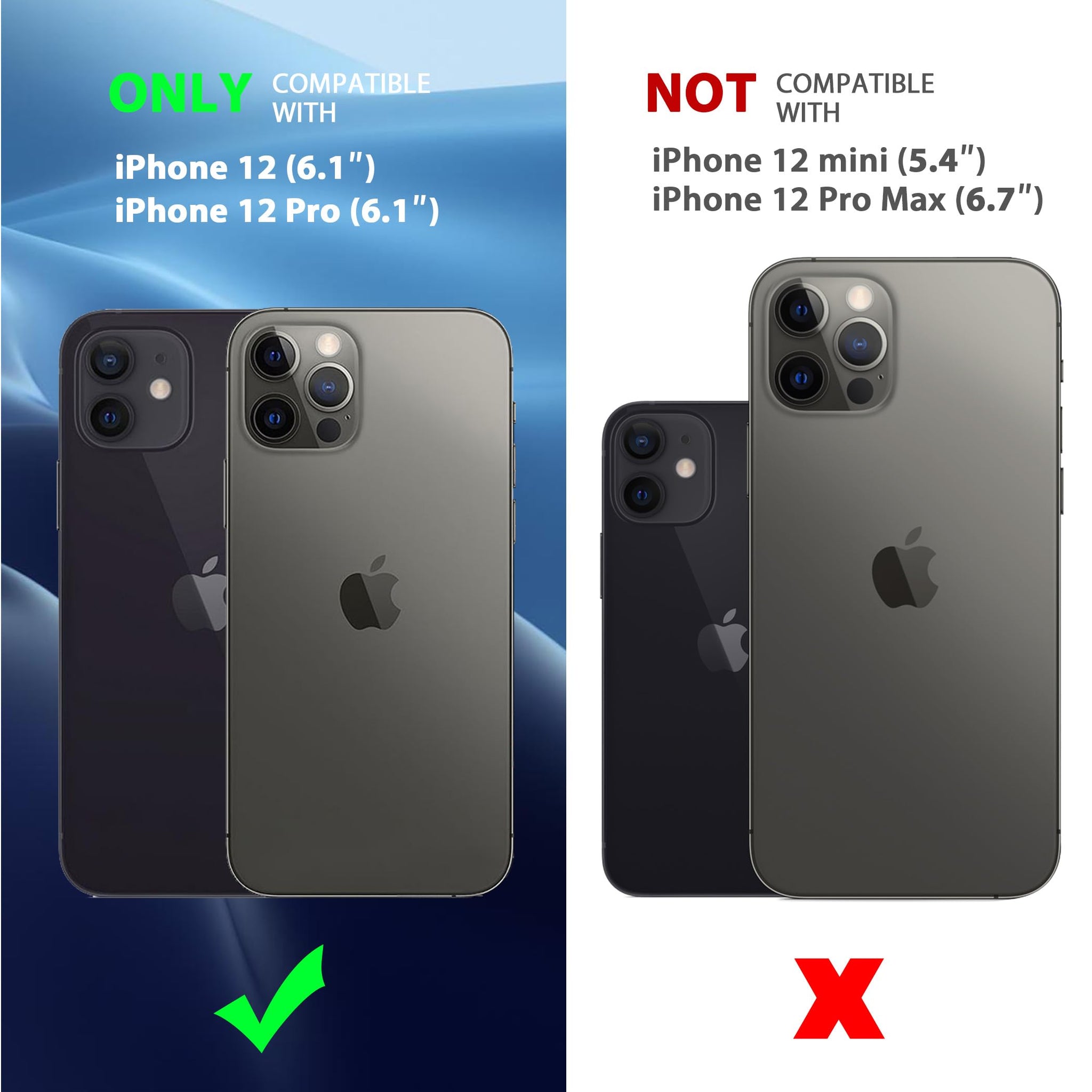 CACOE Magnetic Case for iPhone 12 & iPhone 12 Pro 2020 6.1 inch-Compatible with MagSafe & Magnetic Car Phone Mount,TPU Thin Phone Cases Cover Protective Shockproof Anti-Fingerprint(Matte Black)