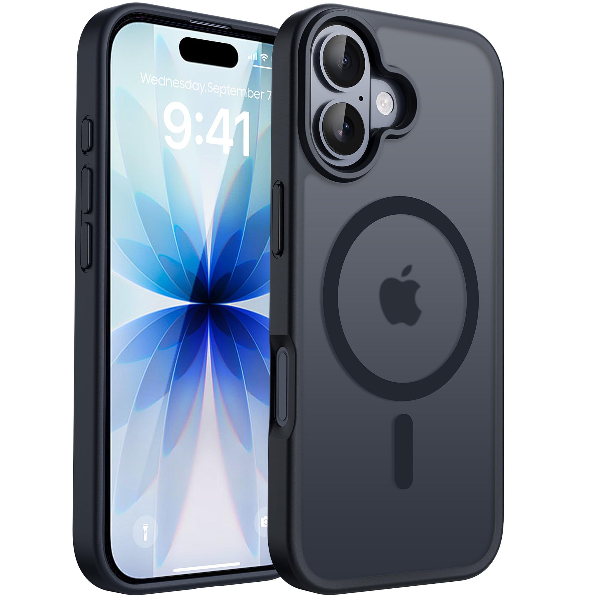 CACOE Magnetic Case for iPhone 17 6.3 inch-Compatible with MagSafe & Magnetic Car Phone Mount,Anti-Fingerprint TPU Thin Phone Cases Cover Protective Shockproof (Matte Black)