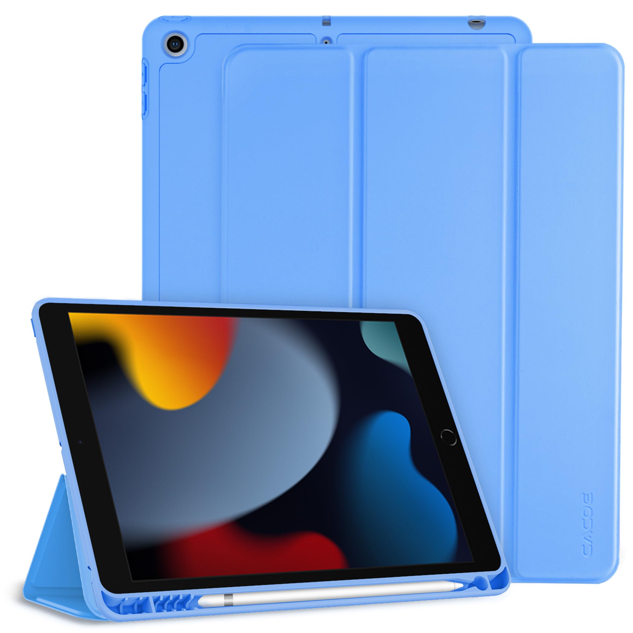 CACOE Hülle für iPad 9./8./7. Generation mit Stifthalter 10.2 Zoll