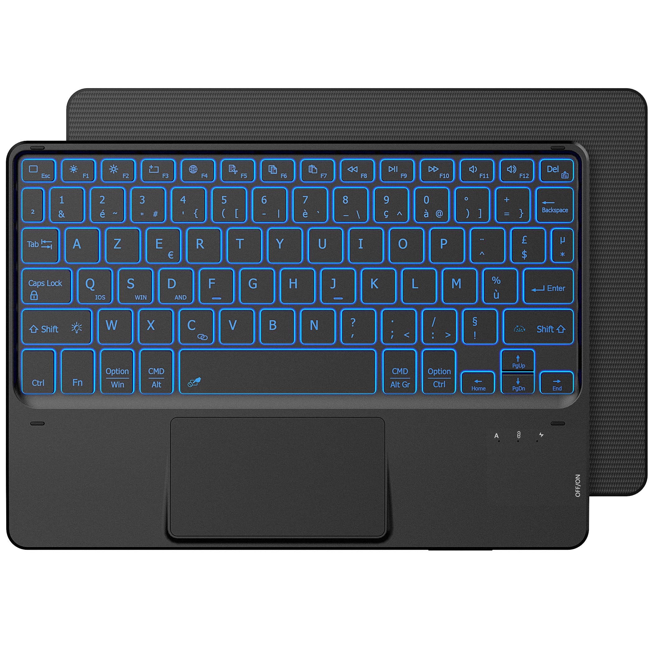 CACOE Clavier Bluetooth avec Pavé Tactile, sans Fil Clavier Rétroéclairé