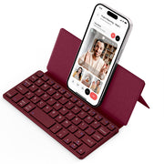 CACOE Portable Bluetooth Wireless  Keyboard,Dual Channels-UK QWERTY keyboard