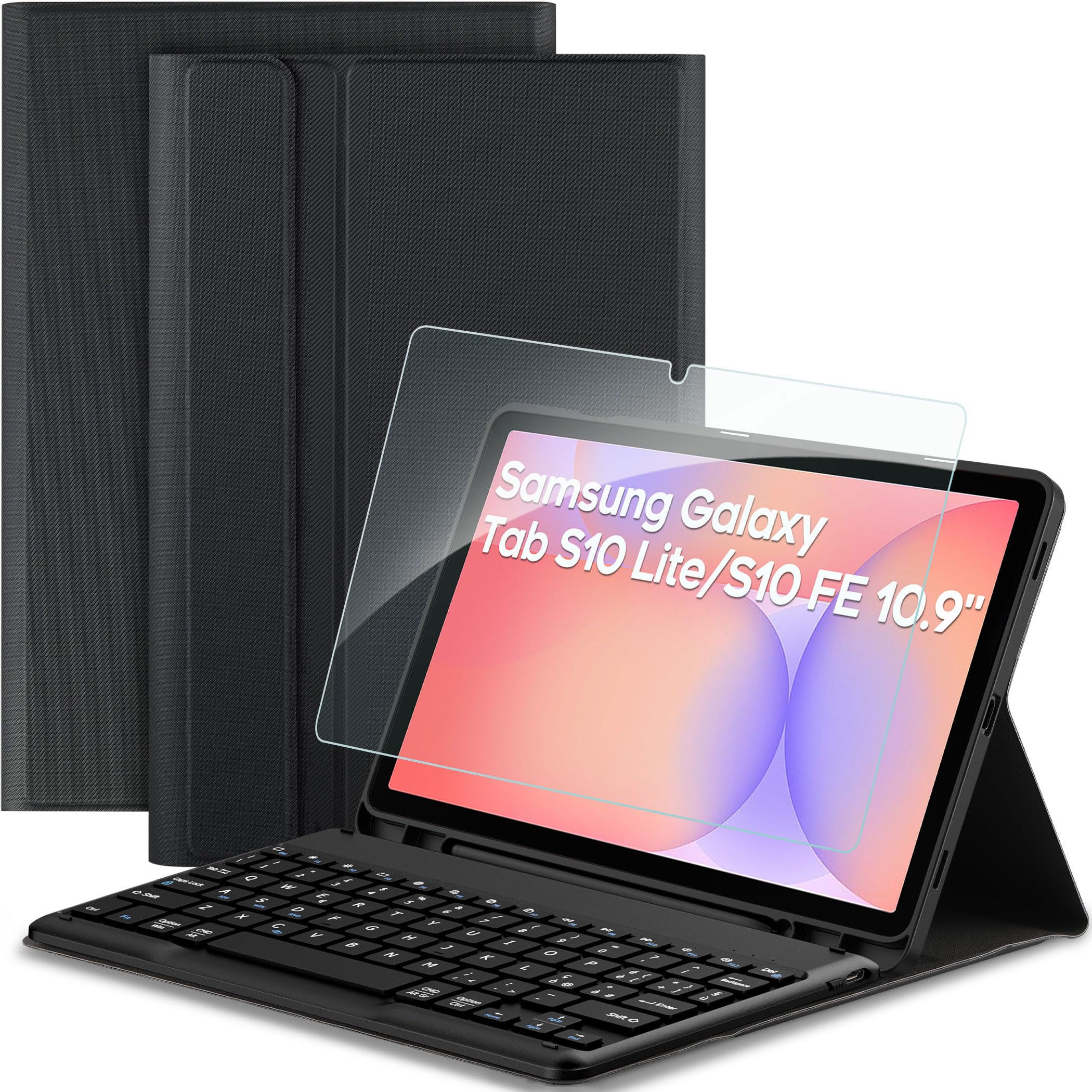 EasyAcc Cover con Tastiera per Samsung Galaxy Tab S10 Lite/S10 FE/S9 FE/S9