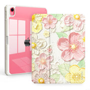 CACOE Cute Case for iPad A16 11th Gen/iPad 10th Gen,Acrylic Back Cover with Pencil Holder