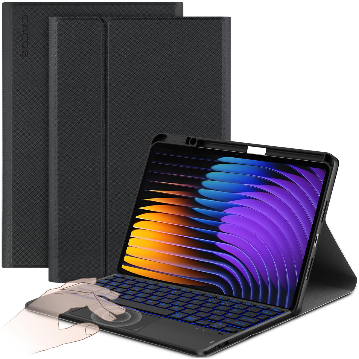CACOE Keyboard Case for Xiaomi Mi Pad 7 / Mi Pad 7 Pro with Touchpad-QWERTZ Tastatur