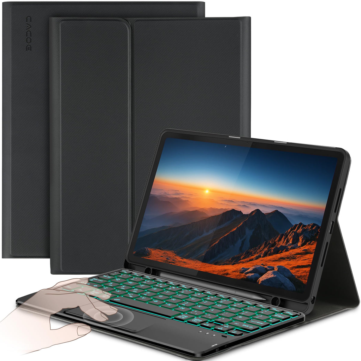 CACOE Keyboard Case for Lenovo Idea Tab 2025 11 Inch with Touchpad