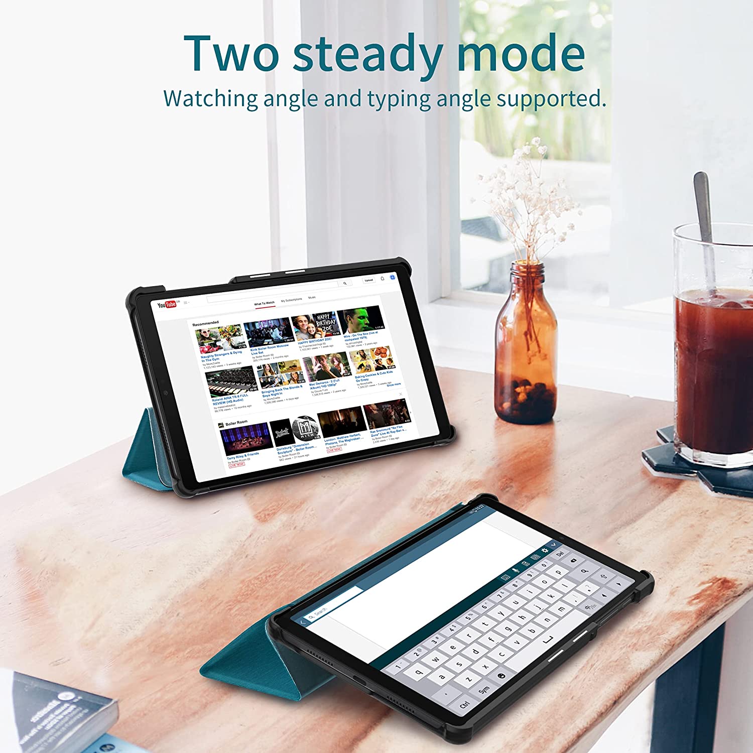 CACOE Case and Tempered Glass Compatible with Samsung Galaxy Tab A7 Lite