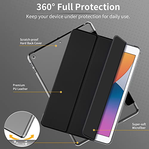 CACOE Case Compatible with 10.2 Inch /  2020/ 2019 (Black)