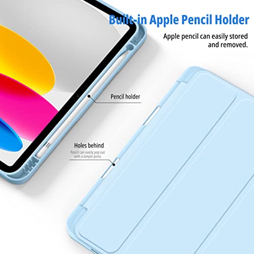 CACOE Case for iPad 10th Generation with Pencil Holder 2022 10.9 inch