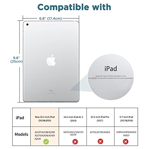 CACOE Case Compatible with iPad 10.2 inch 2020 8th /Gen 2019 7th Gen