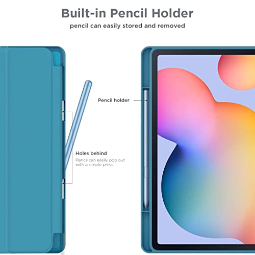CACOE Case for Samsung Galaxy S6 Lite Tablet with Pencil Holder(SM-P610/P613/P615/P619)