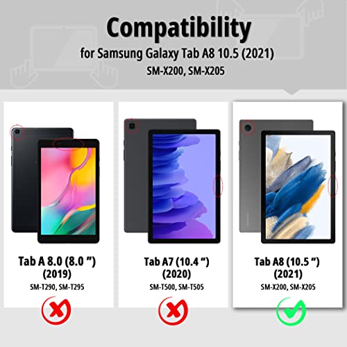 Samsung Galaxy Tab A8 10.5 2021 Case with Screen Protector-Ultra Thin