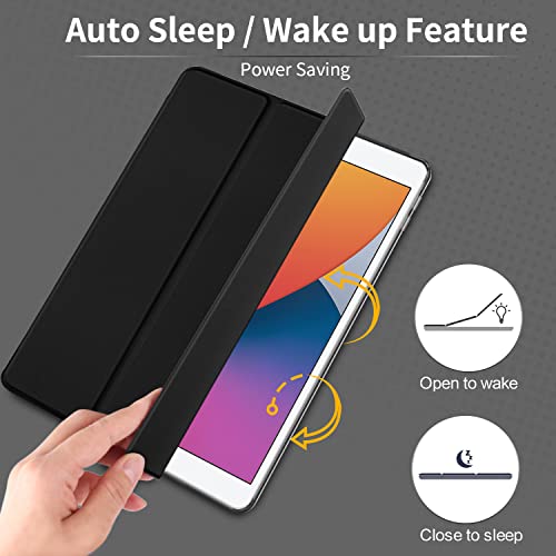CACOE Case Compatible with 10.2 Inch /  2020/ 2019 (Black)