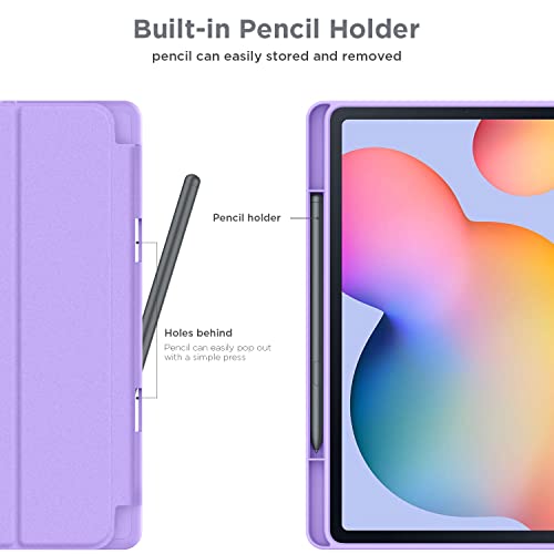 CACOE Case for Samsung Galaxy S6 Lite Tablet with Pencil Holder(SM-P610/P613/P615/P619)