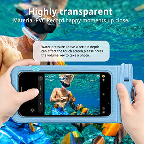 CACOE 2 Pcs Waterproof Phone Pouch 7" and 9"