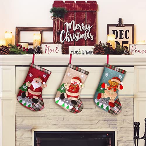 CACOE Christmas Stocking Set 3 Pcs