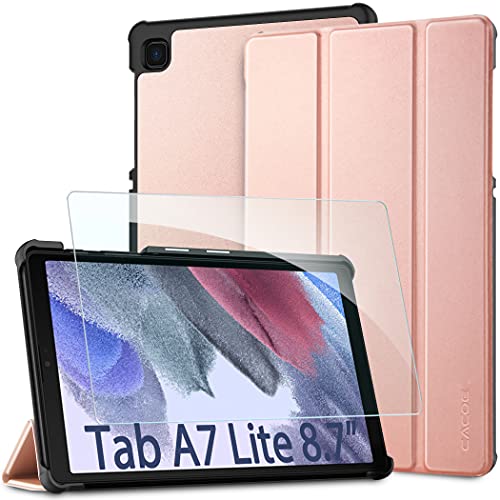 CACOE Case and Tempered Glass Compatible with Samsung Galaxy Tab A7 Lite