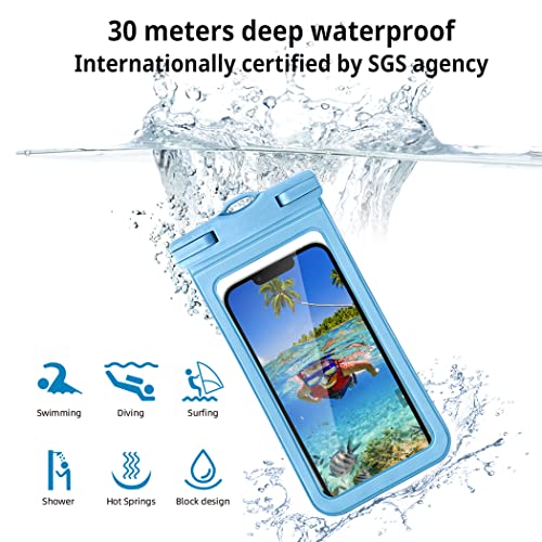 CACOE 2 Pcs Waterproof Phone Pouch 7" and 9"