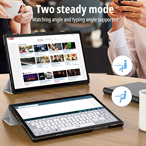 CACOE Compatible with Samsung Galaxy Tab A8 10.5 2022/2021 Case with Tempered Glass