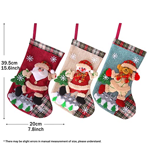 CACOE Christmas Stocking Set 3 Pcs