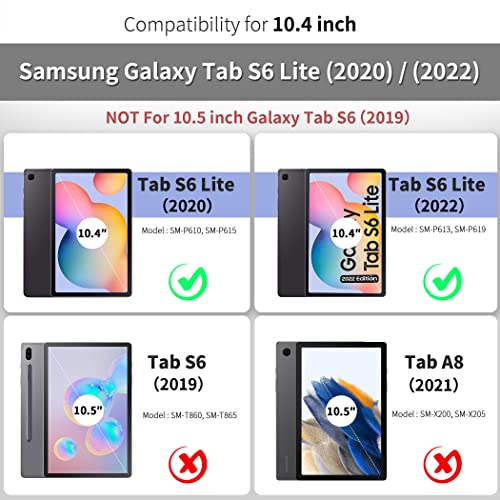 CACOE Case Compatible with Samsung Galaxy Tab S6 Lite 2022/2020 10.4 Inch with Pen Holder