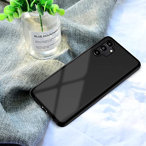 CACOE Slim Case for Samsung Galaxy A13 4G, Thin Matte Black TPU Phone Cases Finish Profile Soft Back Protective Cover