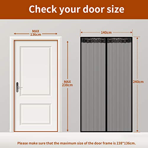 CACOE Magnetic Fly Screen and Mosquito Curtain for Doors