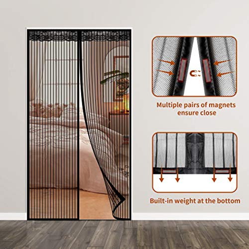 CACOE Magnetic Fly Screen and Mosquito Curtain for Doors