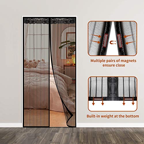 CACOE Magnetic Fly Screen and Mosquito Curtain for Doors