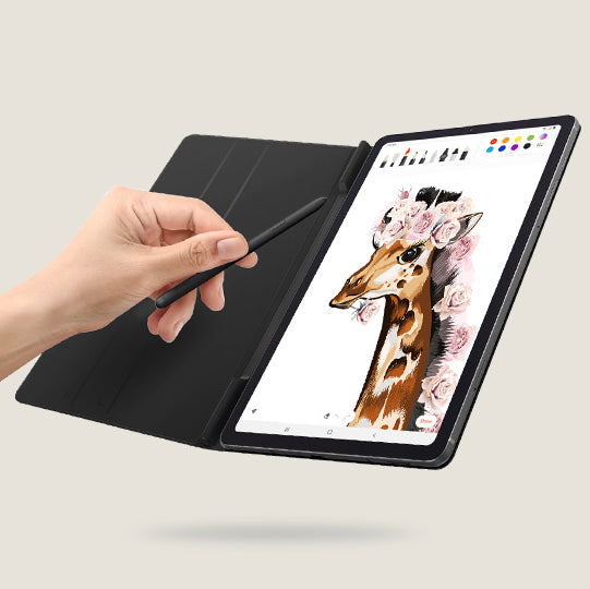Book Cover with S Pen Slot for Tab S6 inch)
