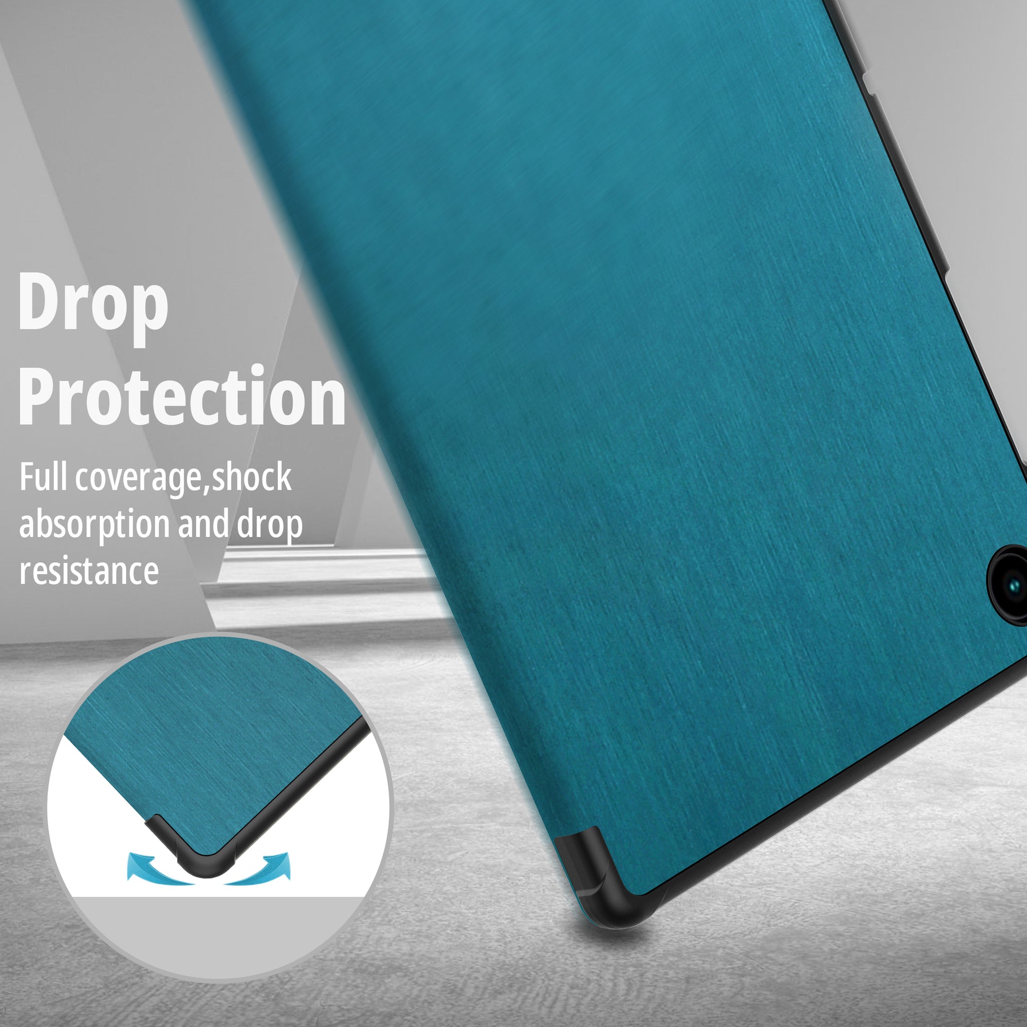 CACOE Compatible with Samsung Galaxy Tab A8 10.5 2021 case with tempered glass