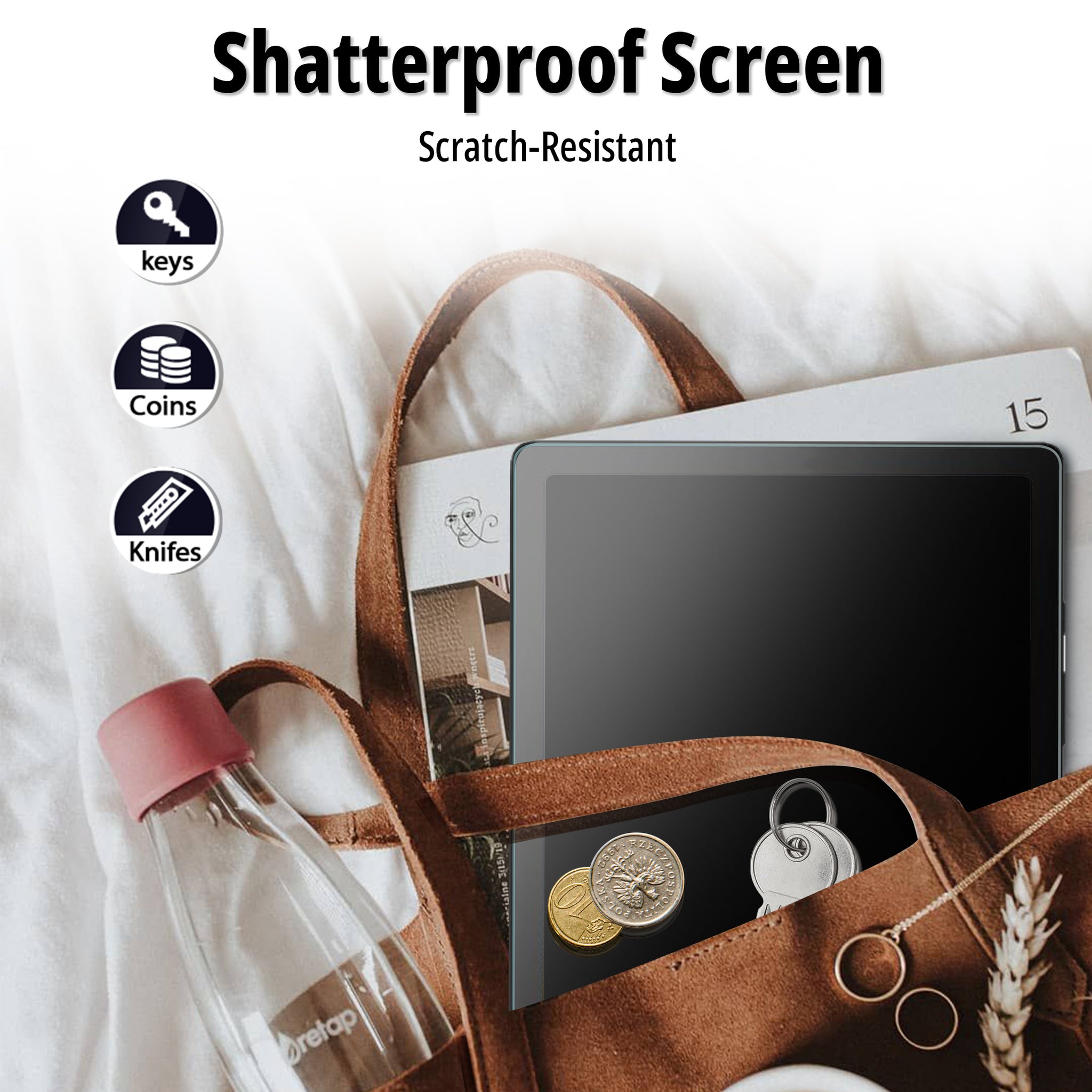 CACOE Compatible with Samsung Galaxy Tab A8 10.5 2021 case with tempered glass