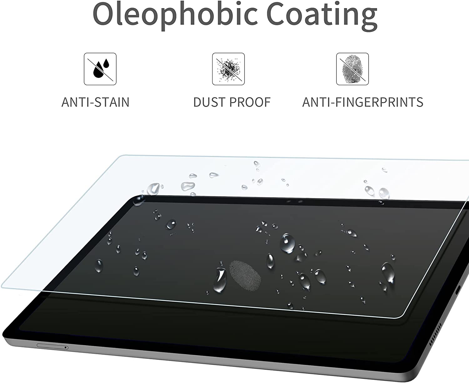 CACOE Case and Tempered Glass Compatible with Samsung Galaxy Tab A7 Lite