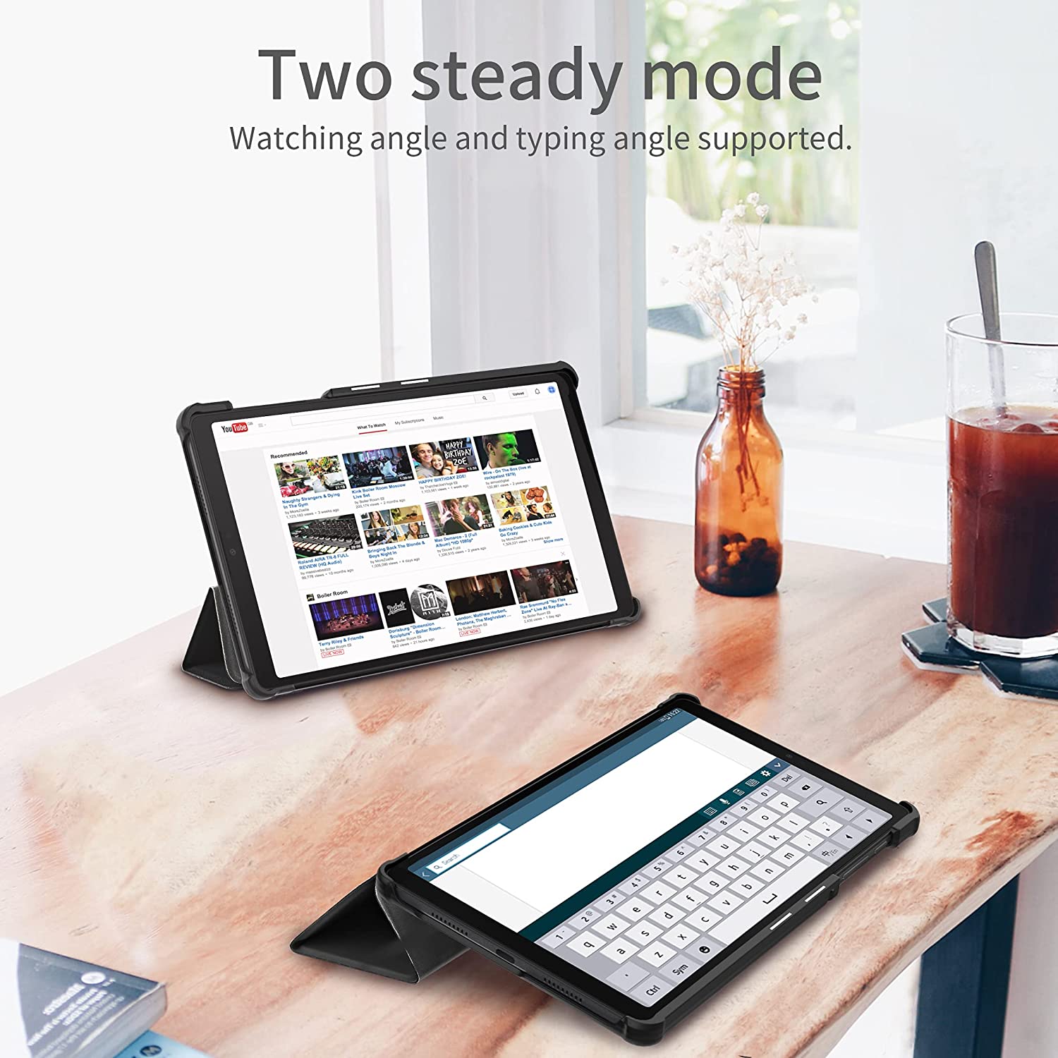 CACOE Case and Tempered Glass Compatible with Samsung Galaxy Tab A7 Lite